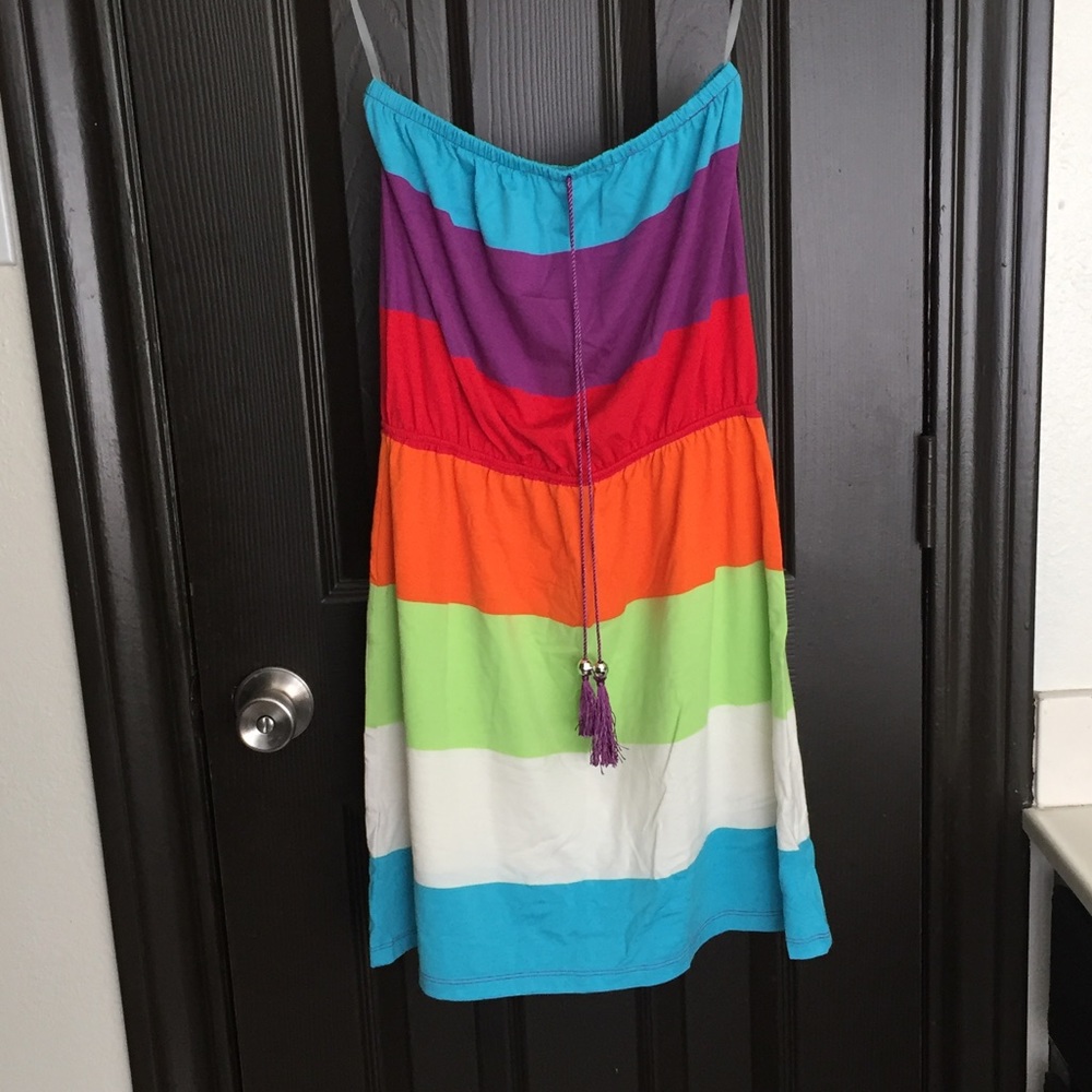 Rainbow swimsuit coverup